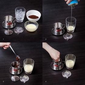 Thang Long Vietnamese coffee filter in action delivering a rich cup.