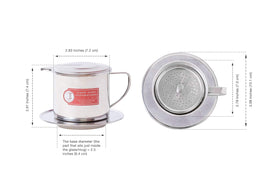 Thang Long phin lid shown sealing aroma during brewing.
