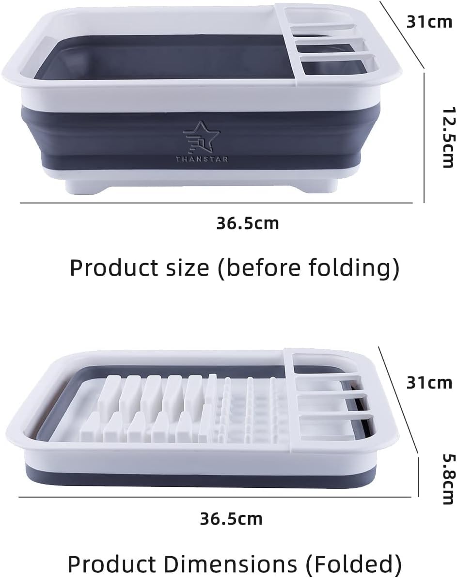 Thanstar built-in utensil drying rack keeps cutlery organized and dry.