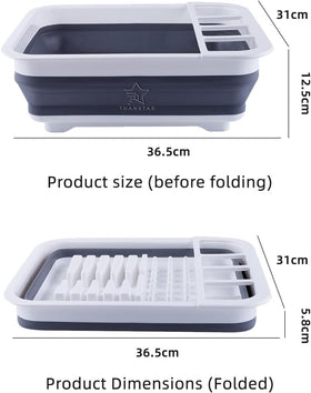 Thanstar built-in utensil drying rack keeps cutlery organized and dry.
