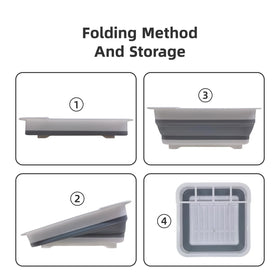 Thanstar collapsible dish drying rack countertop-view shows clutter-free kitchen space.