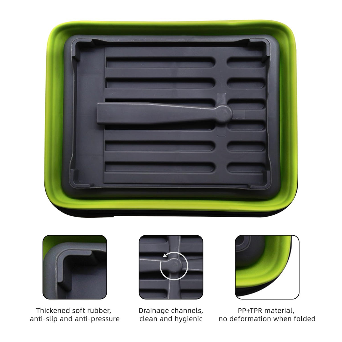 ThanSTAR food-grade PP+TPR material ensures safe, easy to clean dish storage.