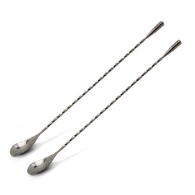 The Art of Craft bar spoon shows a 12.5-inch length for deep mixing in tall glasses.