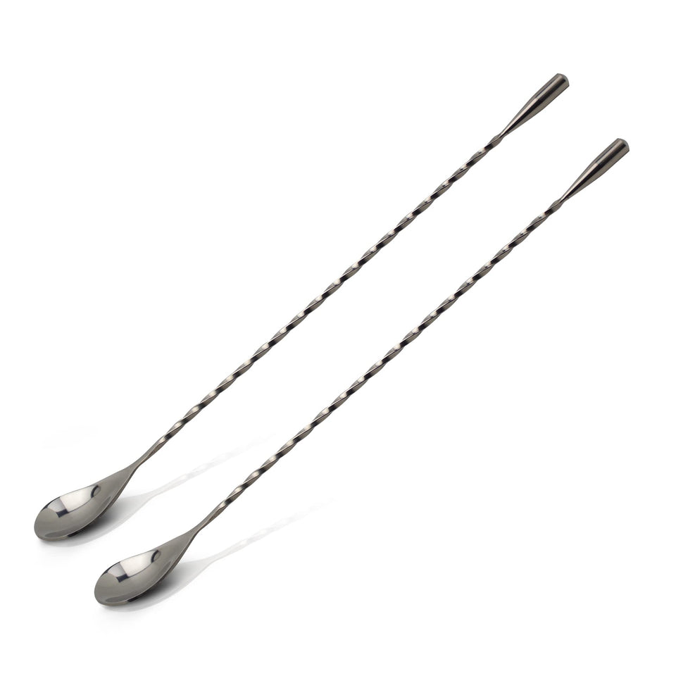 The Art of Craft bar spoon shows a 12.5-inch length for deep mixing in tall glasses.