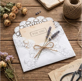 The Baker Celebrations 6-inch doilies showcase cakes with classic elegance.