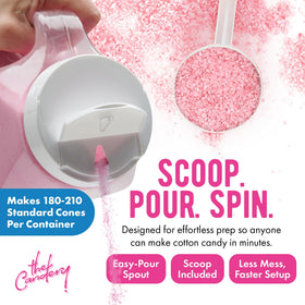 The Candery Grape flavor cotton candy sugar jar for vibrant homemade candy