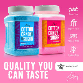 The Candery reusable jars with lids for long-term storage.