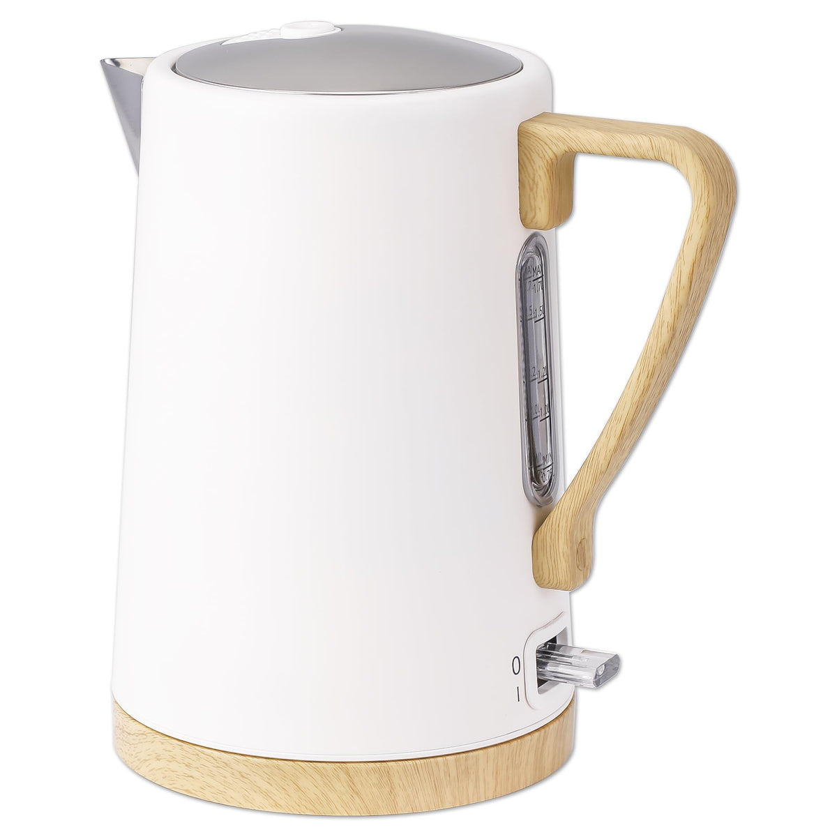 The Display Guys wide-mouth kettle with rapid boil for fast tea prep.
