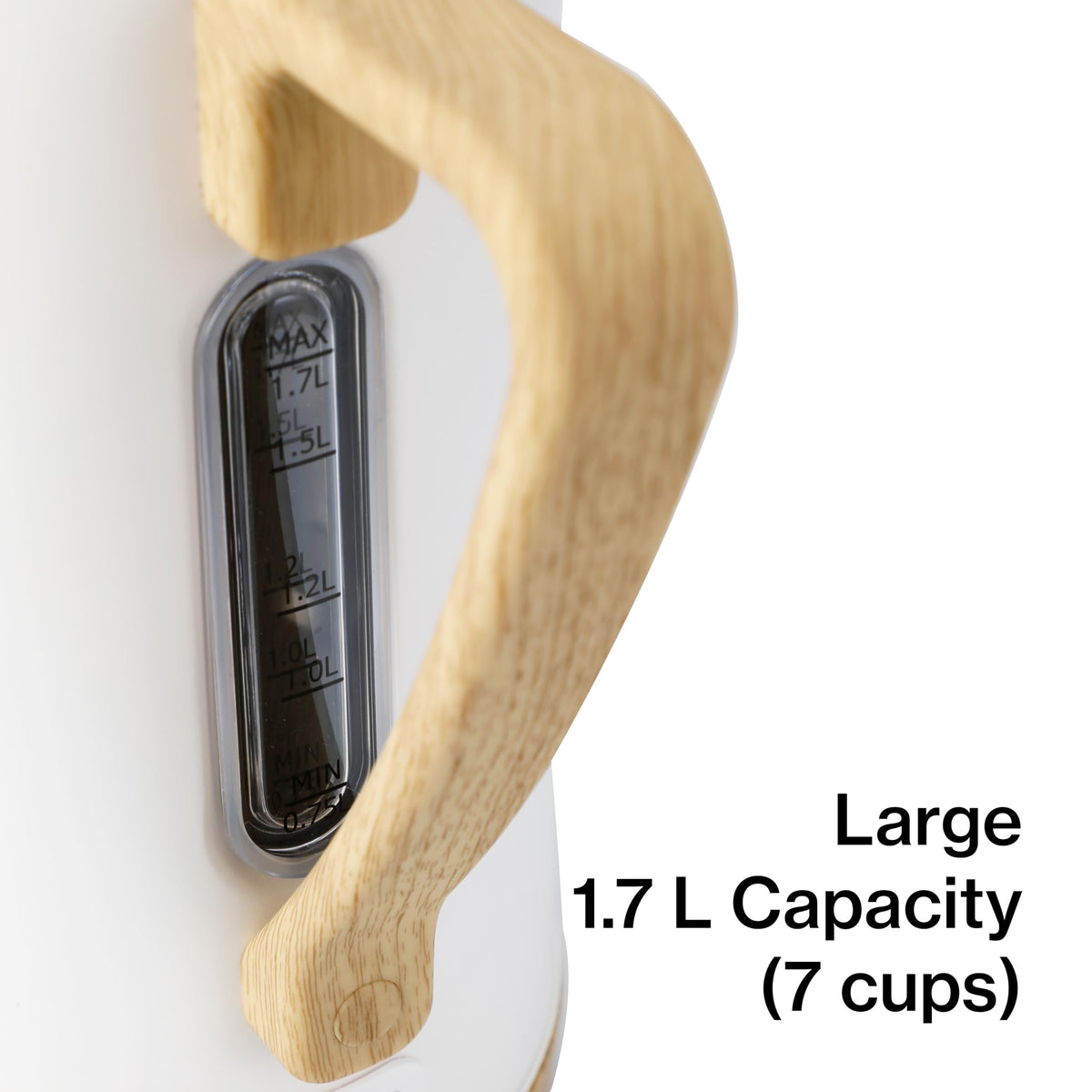 Boil-dry protection automatically turns off when there is no water.