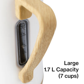 Boil-dry protection automatically turns off when there is no water.