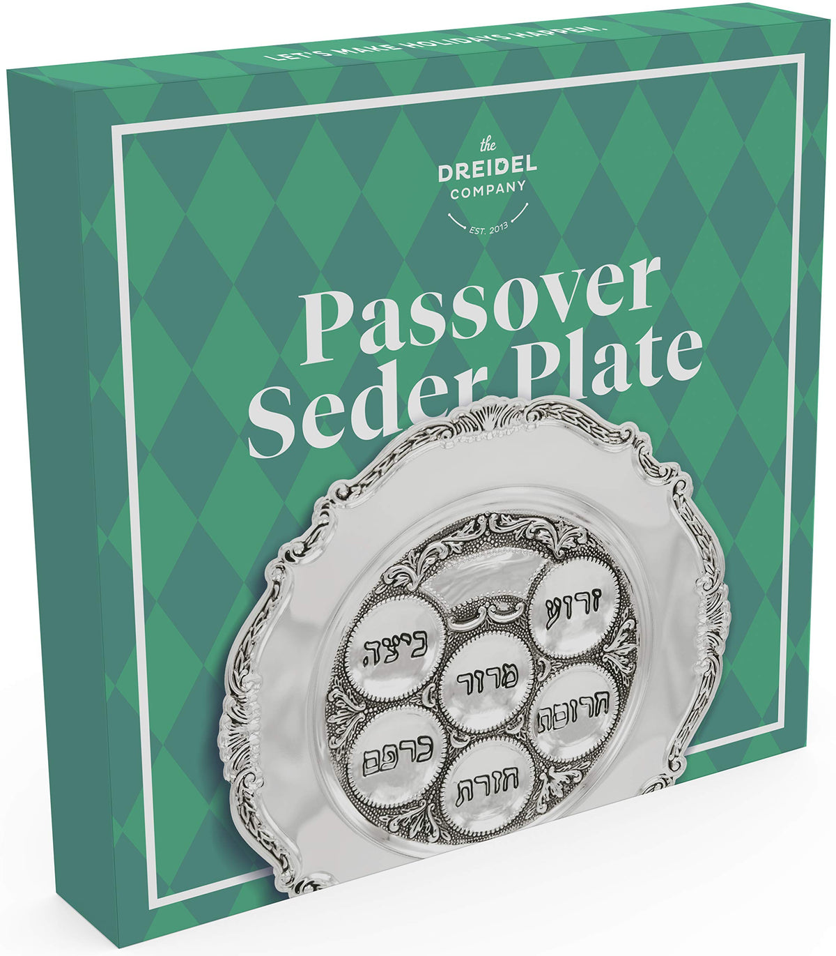 The Dreidel Company easy-care Seder plate for quick post-meal cleanup