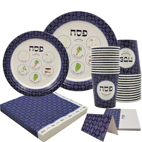 The Dreidel Company Passover paper goods for quick cleanup