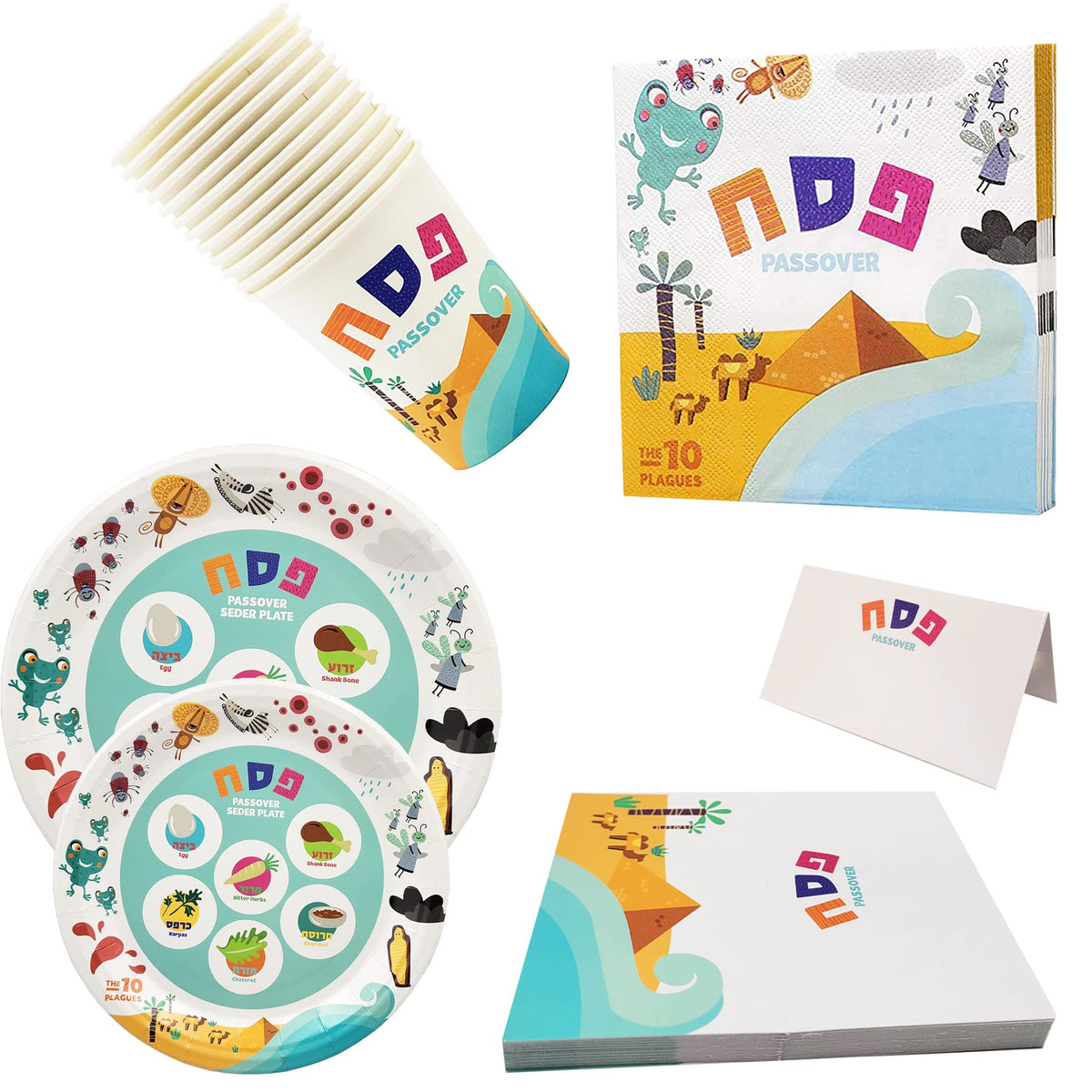 The Dreidel Company Passover table setup showcasing a coordinated look.