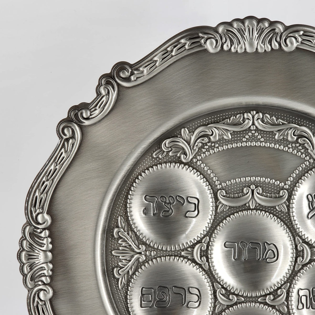 The Dreidel Company six-niches close-up highlights six symbolic foods.