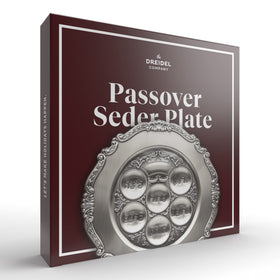 The Dreidel Company kaarah for Pesach demonstrates reusable, easy-to-clean design.