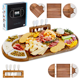 The Elite Snacker large charcuterie board on display for stylish entertaining