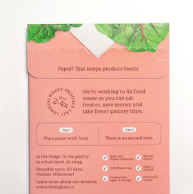 THE FRESHGLOW CO FreshPaper maple scent signals active freshness protection for produce