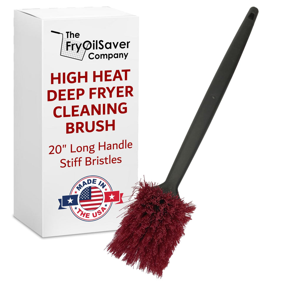 THE FRYOILSAVER COMPANY 20-inch deep fryer brush reaches deep pots for thorough grease removal