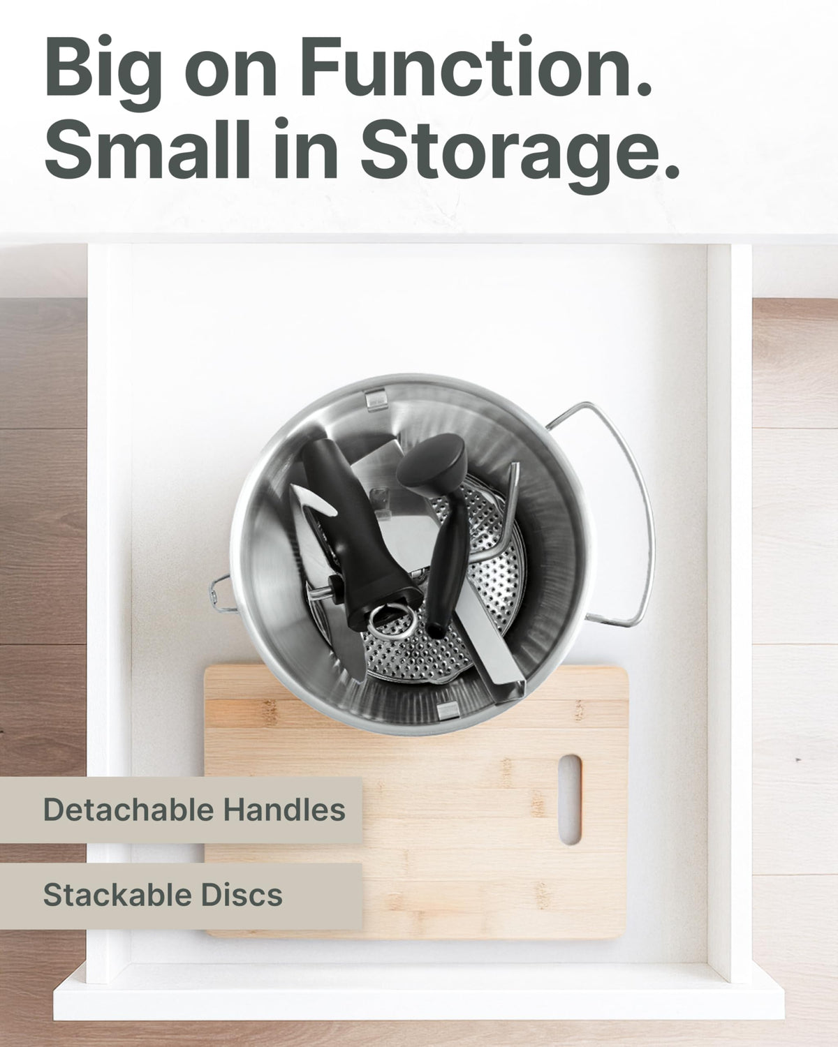 The Hungry Artisan dishwasher-safe mill simplifies cleanup after sauces and purees.