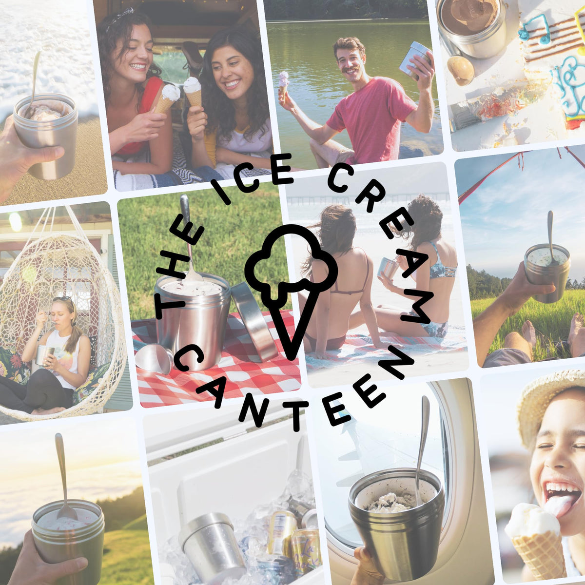 The Ice Cream Canteen pint-fit design accommodates most standard pints.