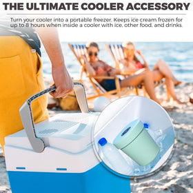 The Ice Cream Canteen features a durable, comfortable handle.