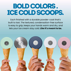 The Ice Cream Canteen leak-proof-seal protects contents and bags from spills.