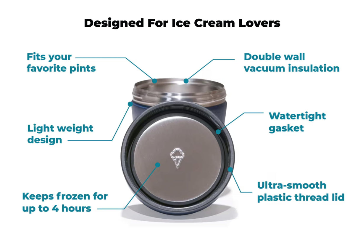 The Ice Cream Canteen cooler-ready for picnics and beach days.