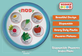 The Kosher Cook pesach seder plate kit-to-go keeps your supplies neatly packaged.