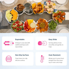 The Lazy Susan Revolution assembly in minutes, tool-free setup.