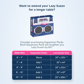 Gift-ready packaging for The Lazy Susan Revolution holidays and parties.