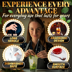 The Little Green Change cocktail stirring spoons ideal for mixed drinks