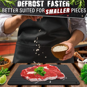 The Little Green Change defrost tray provides fast, gentle thaw without hot water.