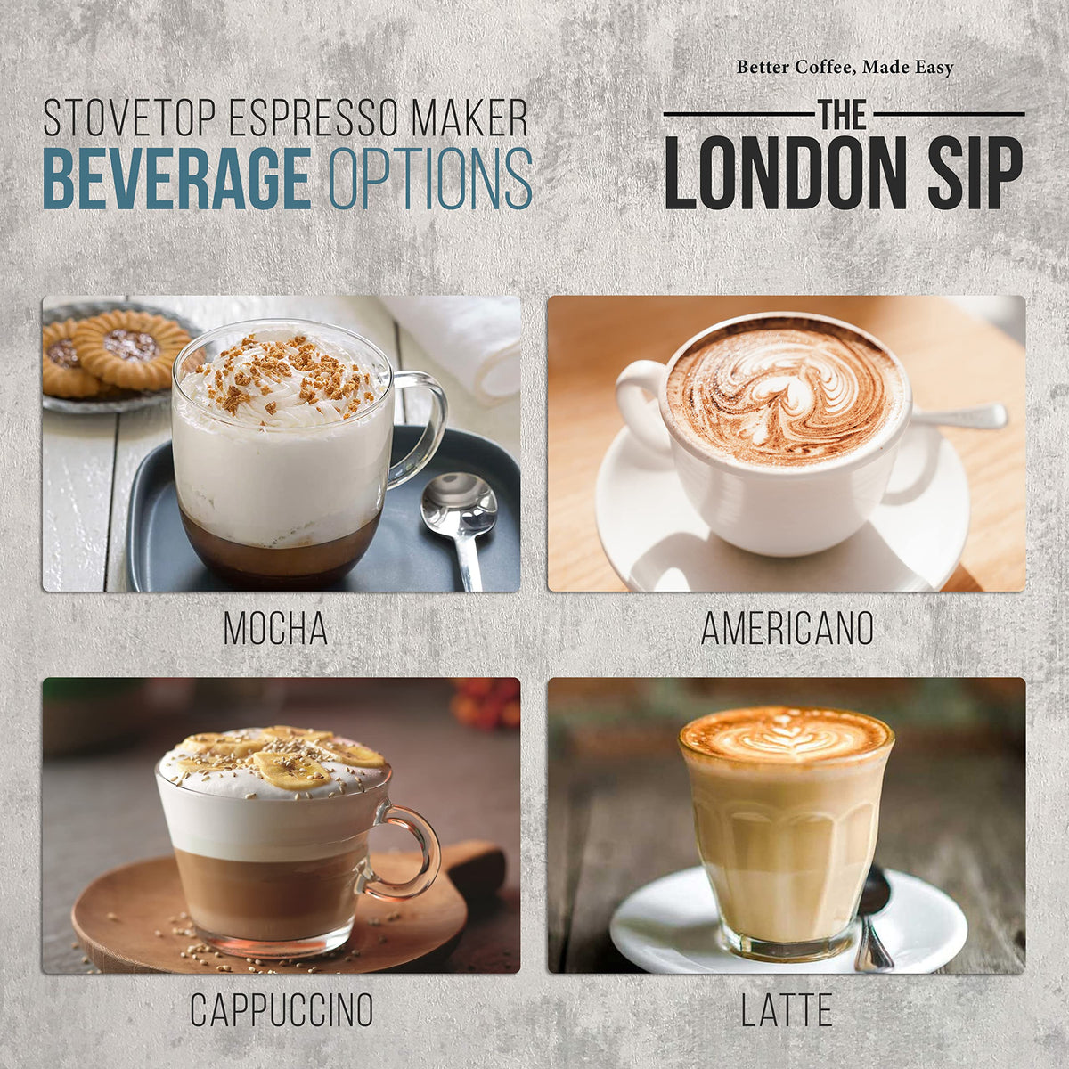 Close-up of espresso pouring from The London Sip moka pot, showcasing crema and extract quality.