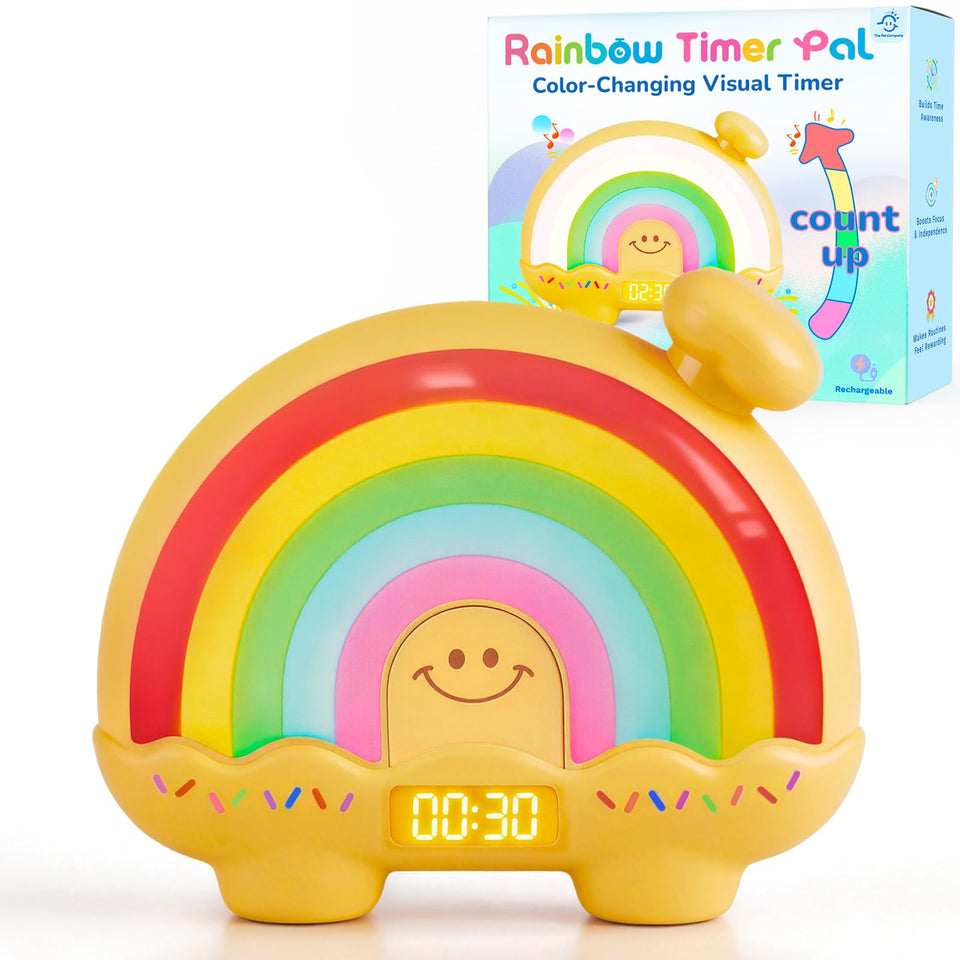 The Pal Rainbow Timer for Kids — front view, color countdown to boost focus