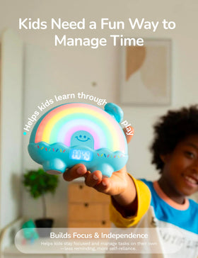 Timer Pal Rainbow Timer blue color-changing light strip signals minutes passing