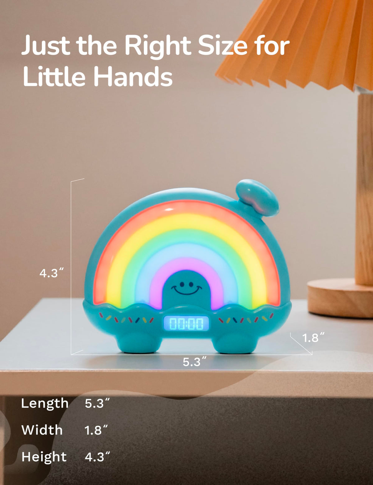Timer Pal Rainbow Timer blue night light aids soothing night routines