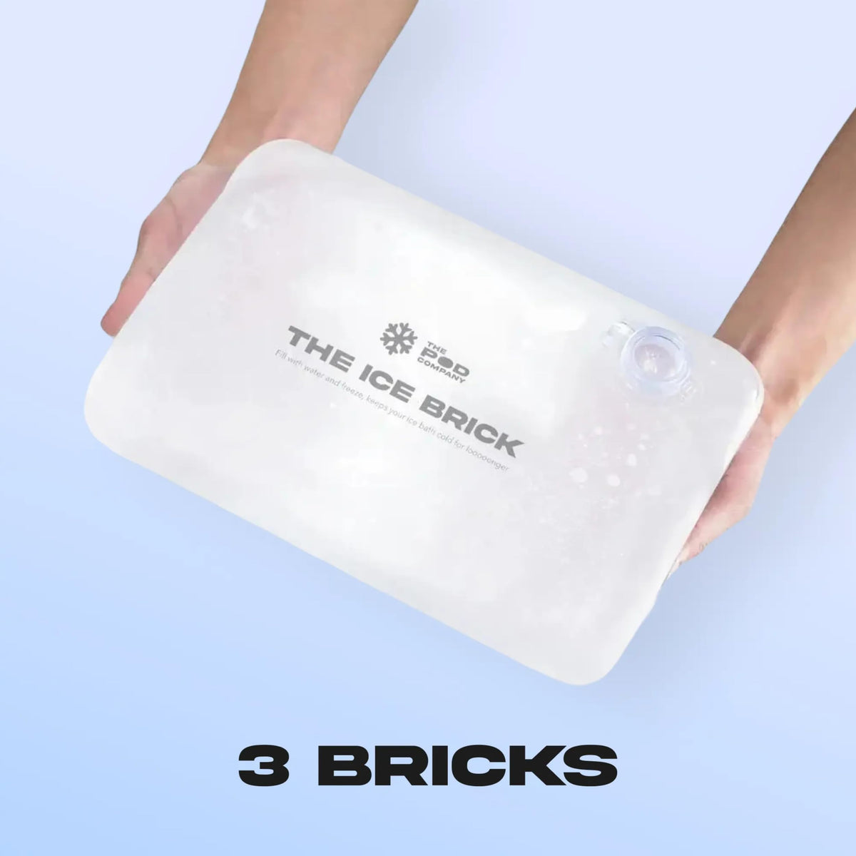 The Pod Company durable refillable ice bricks support repeated use across multiple plunge sessions.
