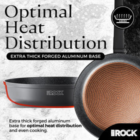 The Rock Soho dishwasher-safe pan cleans easily after cooking