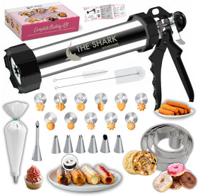 The Shark Kitchenware churro maker extrusion in action, perfect for quick, mess-free churros at home.