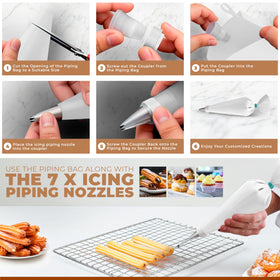 The Shark Kitchenware complete baking kit with versatile nozzles inspires creative desserts at home.