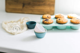 The Silicone Kitchen microwave- and oven-safe cups for quick treats.