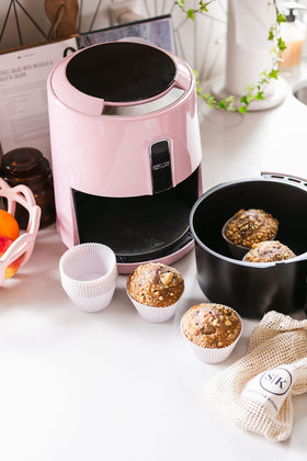 The Silicone Kitchen free-standing cups on a baking sheet for versatile baking.