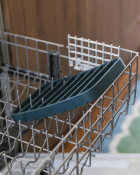 The Silicone Kitchen dishwasher-safe roasting racks simplify cleanup after meals.