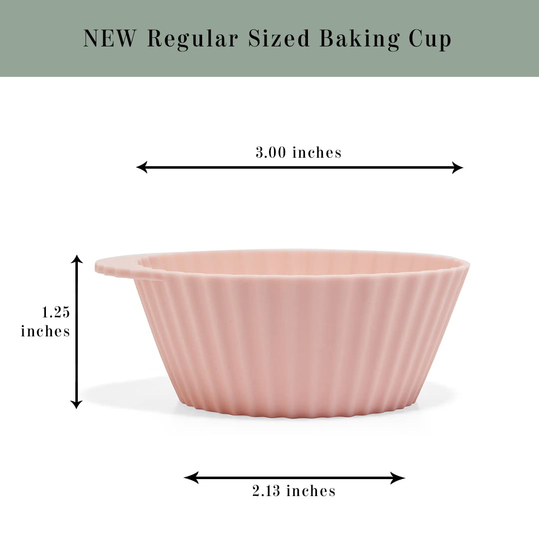 The Silicone Kitchen muffin-tin-friendly cups ready for baking