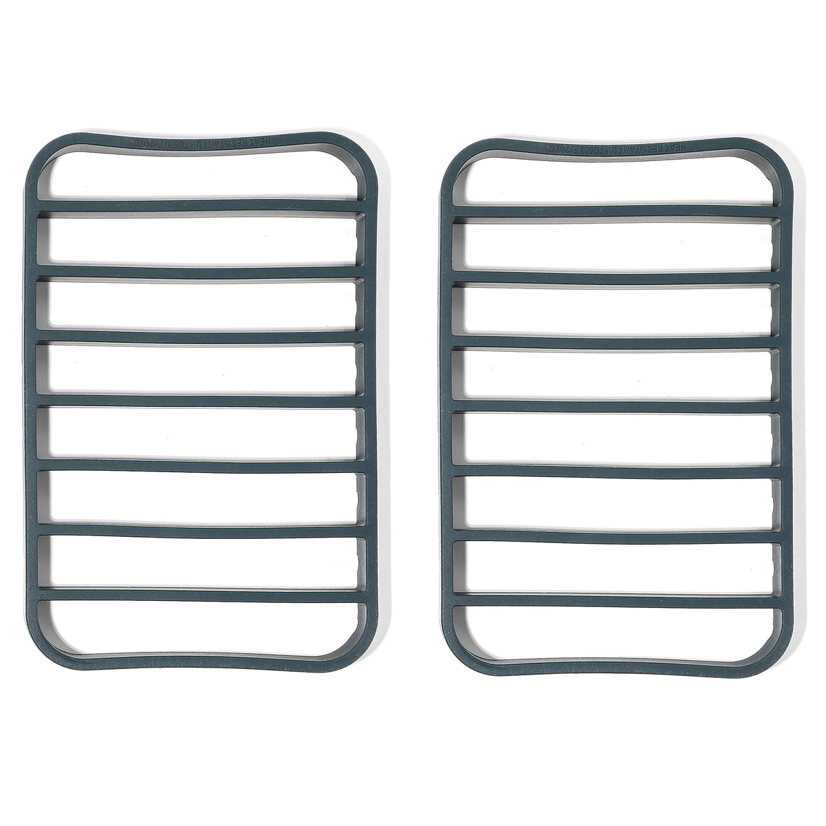 The Silicone Kitchen extra-large two-pack roasting racks on a sheet for even airflow.