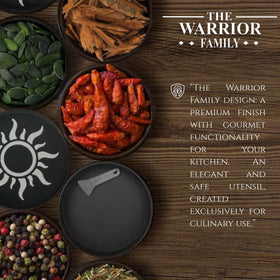The Warrior Family 4-Piece Grinder magnetic lid keeps contents secure during travel and use.