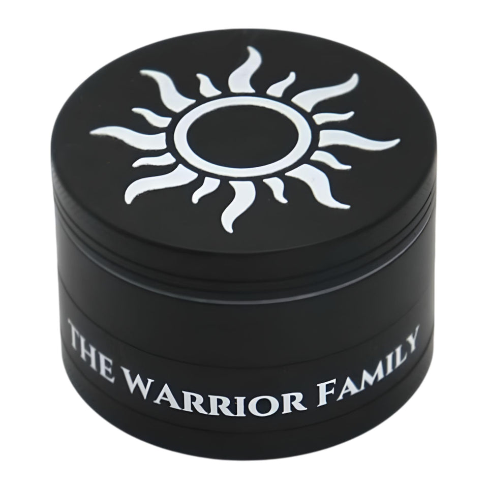 The Warrior Family 4-Piece Grinder teeth close-up for precise spice grinding in home kitchens.