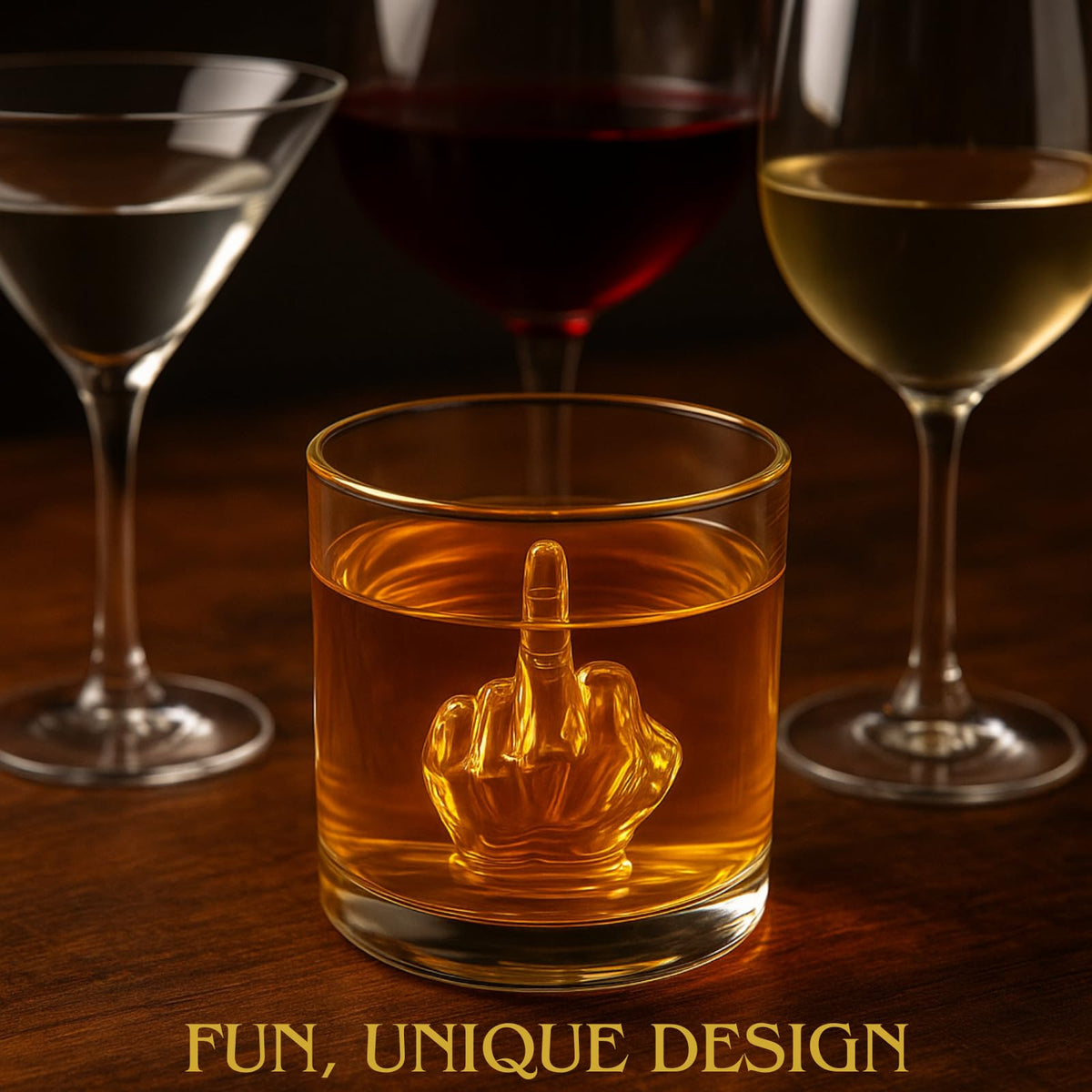 The Wine Savant crystal-clear glass with thick base for stable sipping.