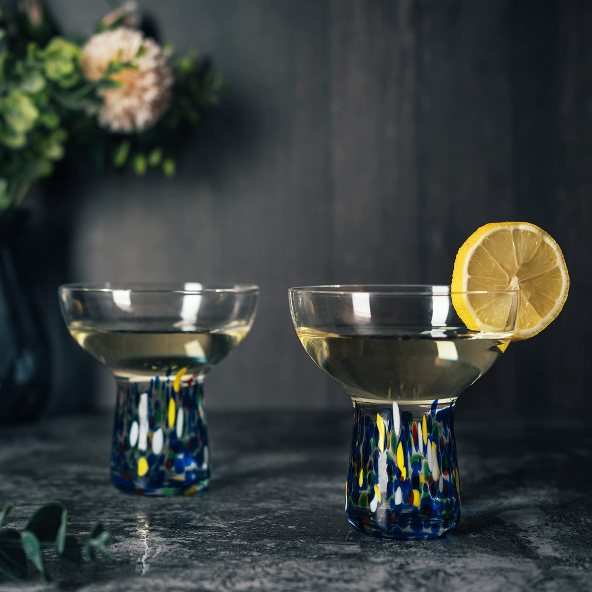 The Wine Savant margarita cocktail glass perfect for celebrations and everyday sipping.