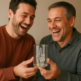 The Wine Savant party-ready glass ideal for home bars and man caves.
